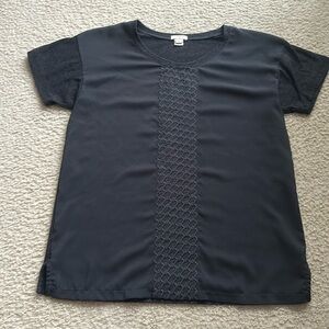 J.Crew graphite gray t-shirt with stitching